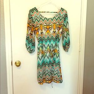 Chevron Multicolored Dress
